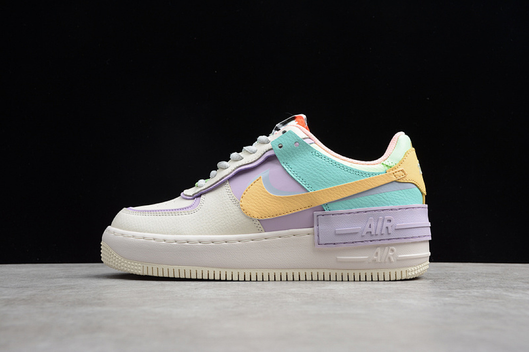 Nike Nike AIR FORCE 1 SHADOW PALE IVORY/CELESTIAL GOLD-TROPICAL TWIST · CI0919-101, photo 1