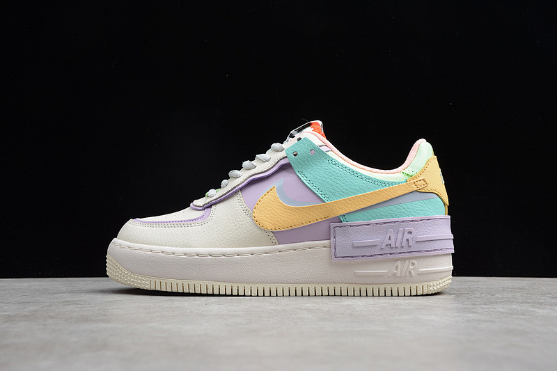 Nike Nike AIR FORCE 1 SHADOW PALE IVORY/CELESTIAL GOLD-TROPICAL TWIST · CI0919-101, photo 1