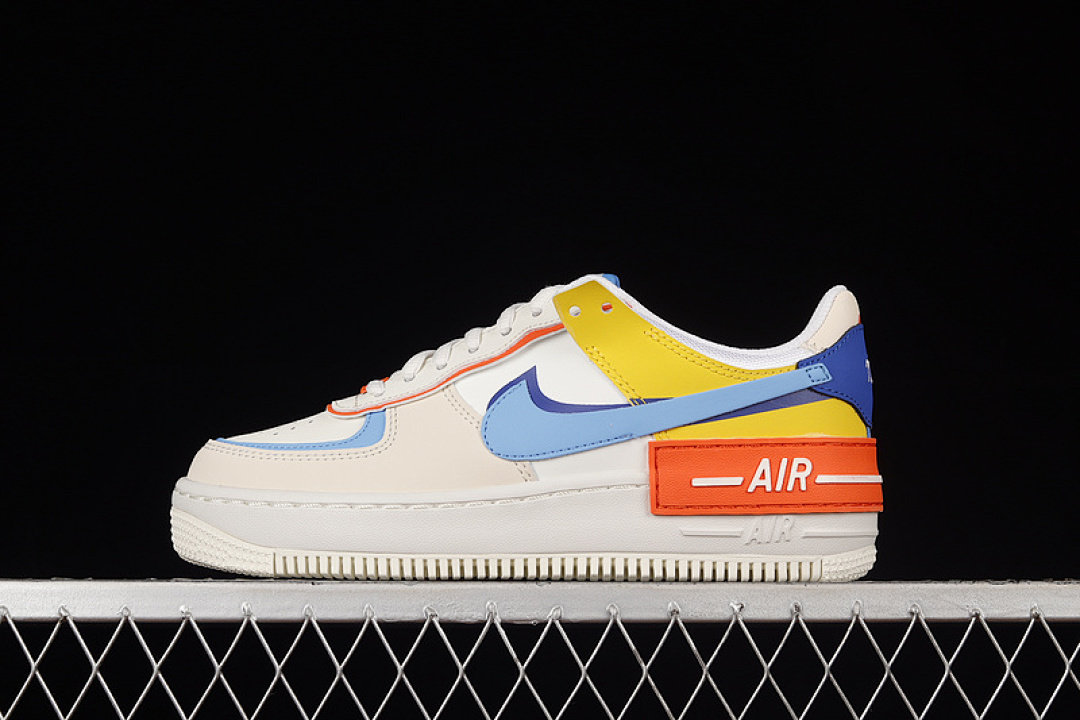 Nike Nike AIR FORCE 1 SHADOW SAIL/GAME ROYAL/RUSH ORANGE/UNIVERSITY BLUE · CI0919-115, photo 1