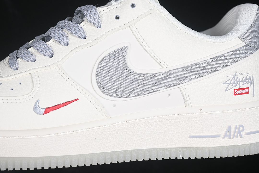 Nike [DN9688-106]-[AIR FORCE 1 07 LOW CASUAL SNEAKERS WHITE/GREY/WHITE]-[WOMAN:36-39]-[MAN:40-45] - Image 8