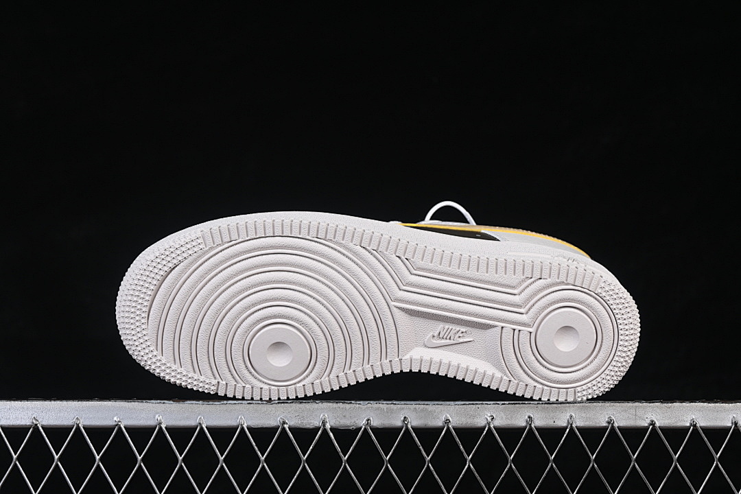 Nike [IR0796-030]-[AIR FORCE 1 07 LOW CASUAL SNEAKERS WHITE/BLACK/YELLOW]-[WOMAN:36-39]-[MAN:40-45] - Image 15