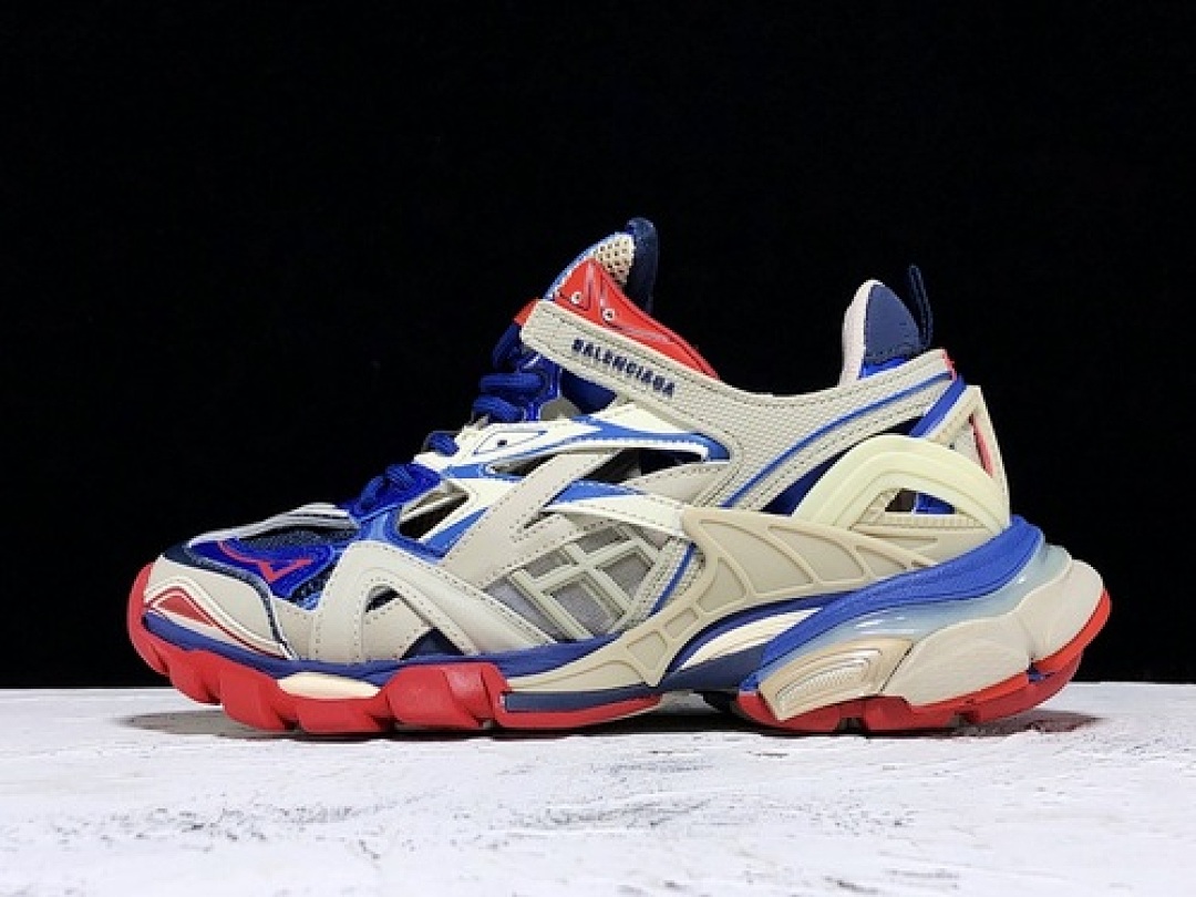 [OK Balenciaga TRACK 2.0 SHOES GREY/BLUE/RED]-[WOMAN:35-39]-[MAN:40-45], photo 1