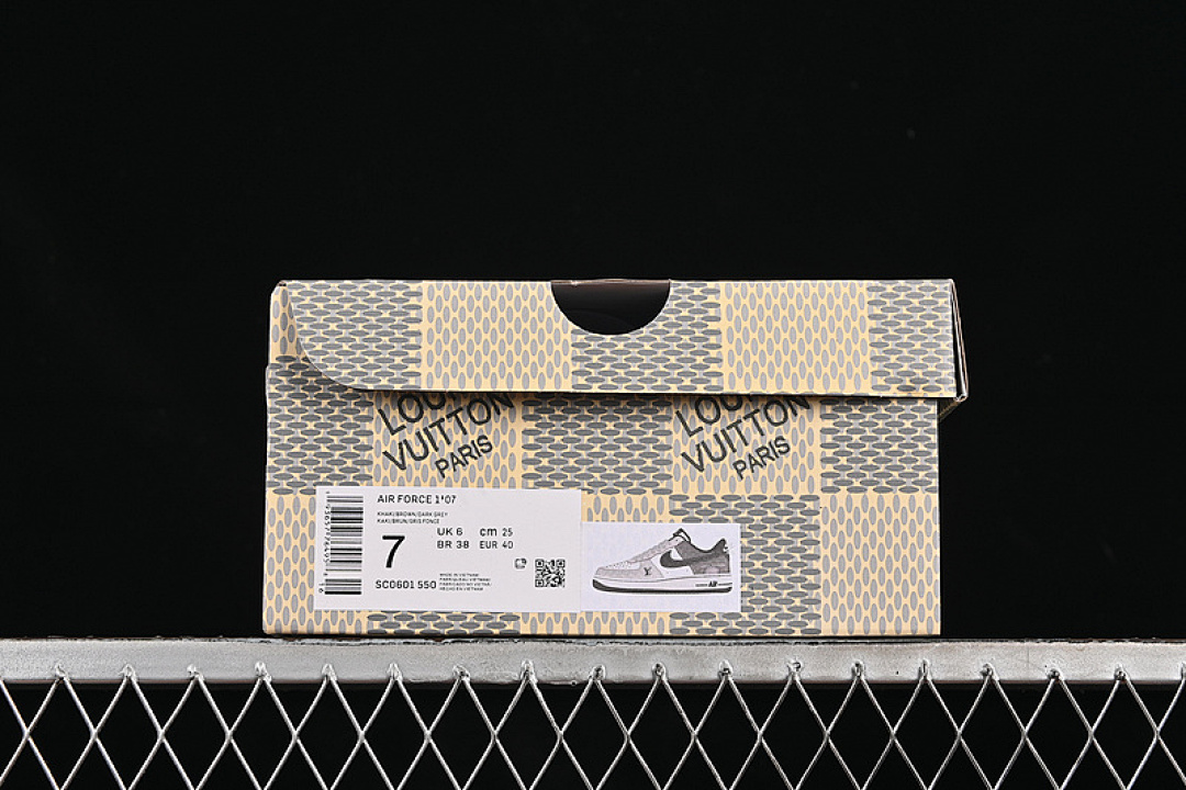 Nike [SC0601-550]-[AIR FORCE 1 07 LOW LV WHITE/BLACK/GREY]-[WOMAN:36-39]-[MAN:40-45] - Image 12
