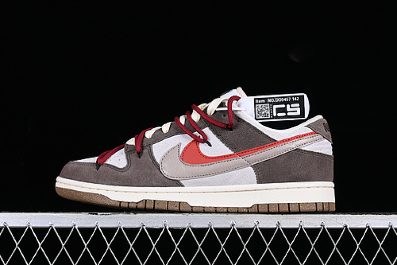 Nike DUNK LOW SB 85 WHITE/RED/GREY/BROWN · DO9457-142, photo 1