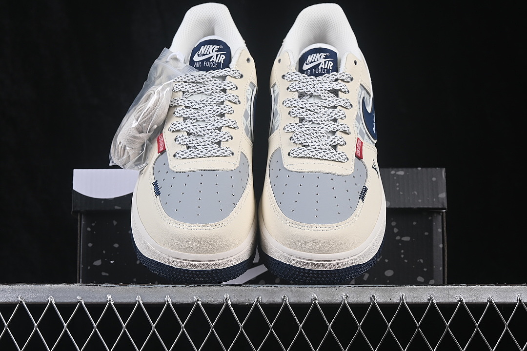 Nike [LF6688-005]-[AIR FORCE 1 07 LOW CASUAL SNEAKERS BEIGE/BLACK]-[WOMAN:36-39]-[MAN:40-45] - Image 12