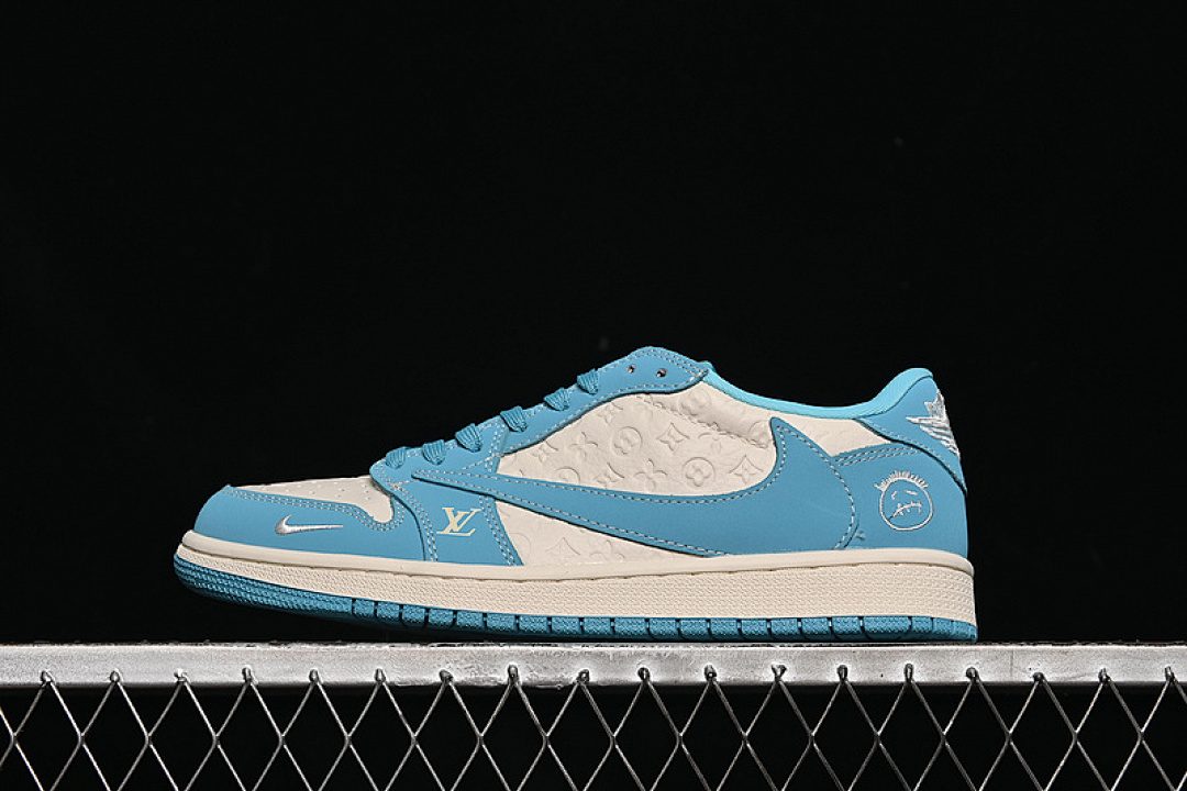 Jordan [LD2025-034]-[TRAVIS SCOTT X FRAGMENT DESIGN AIR JORDAN 1 LOW OG SP WHITE/BLUE]-[36-45], photo 1