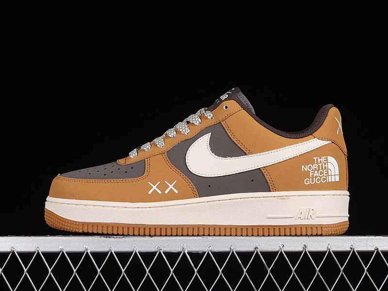 Nike Nike THENORTHFACE AIR FORCE 1 LOW 07 BROWN/DARK GREY/WHITE · BS9055-809, photo 1