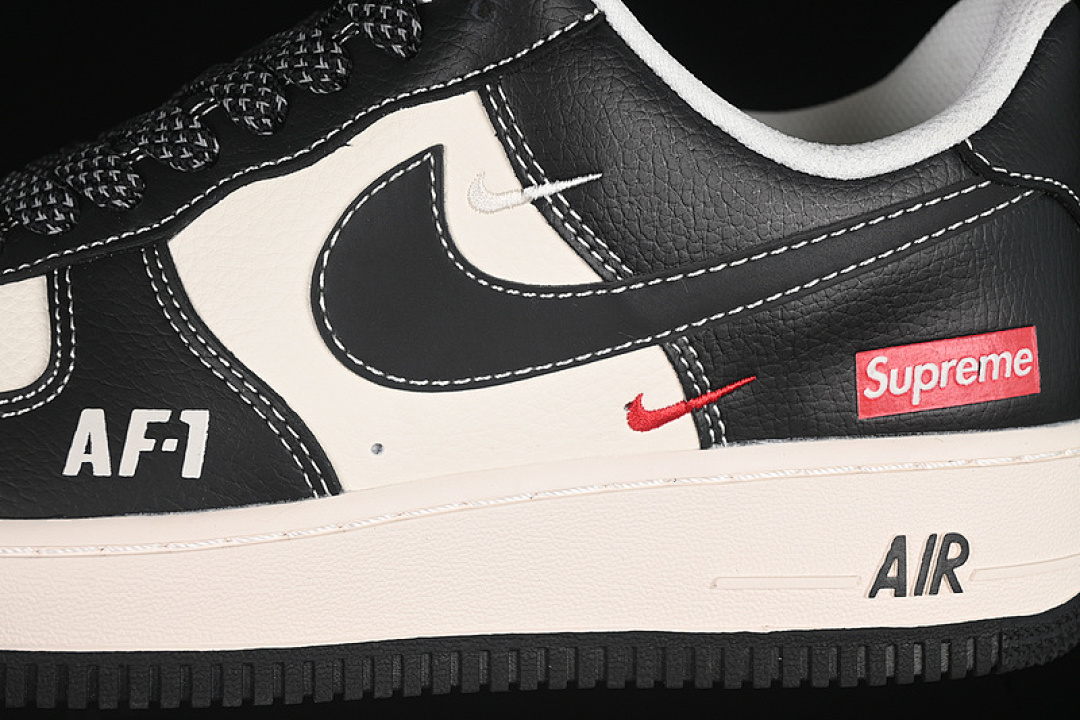 Nike [HH7518-053]-[AIR FORCE 1 07 LOW SUPREME WHITE/BLACK]-[WOMAN:36-39]-[MAN:40-45] - Image 8