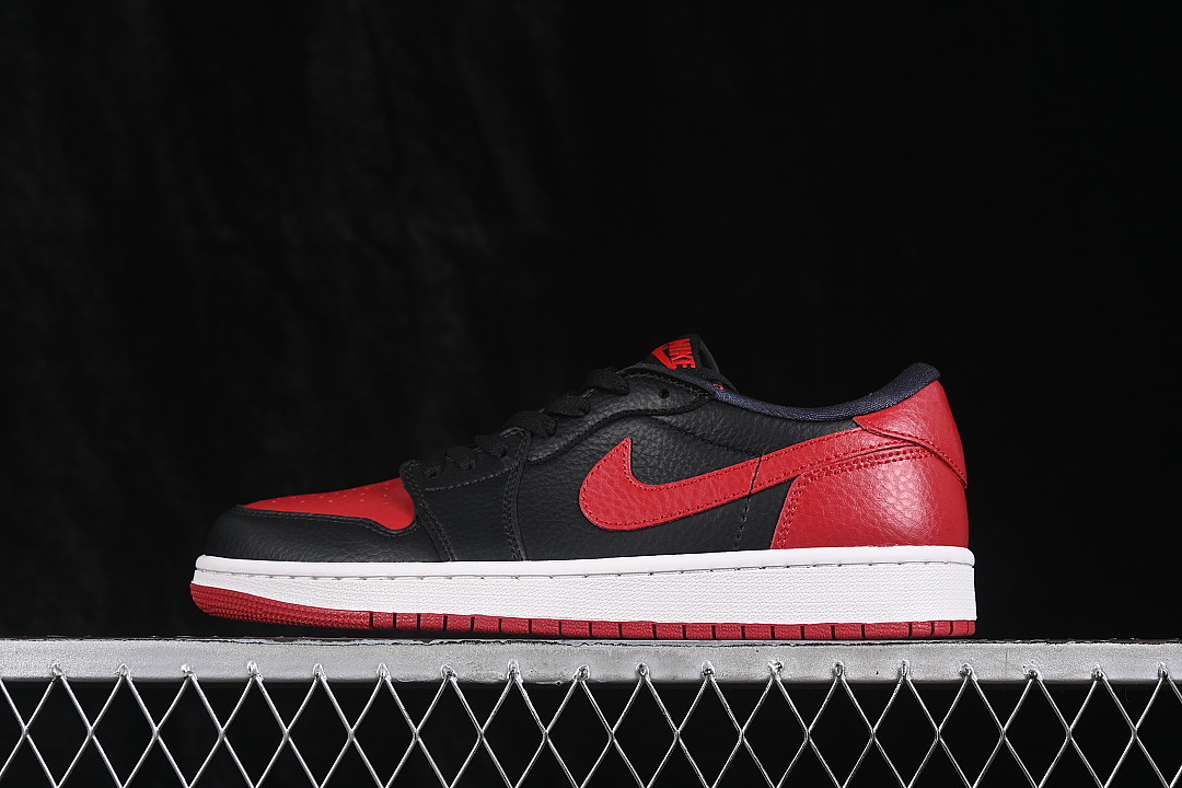 Jordan [IW6276-001]-[AIR JORDAN 1 LOW BANNED AJ1 CASUAL SNEAKERS RED/BLACK/WHITE]-[WOMAN:36-39]-[MAN:4, photo 1