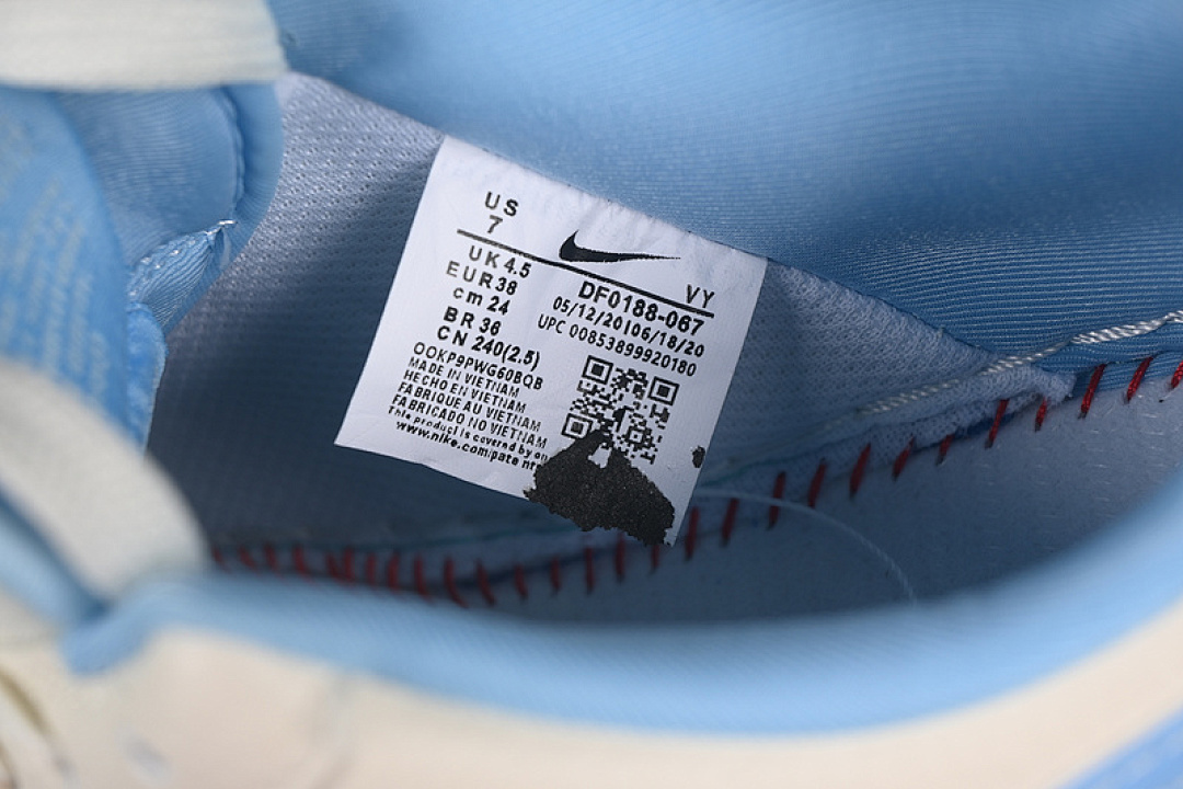 Nike [DF0188-067]-[AIR FORCE 1 07 LOW WHITE/BLUE]-[WOMAN:36-39]-[MAN:40-45] - Image 4