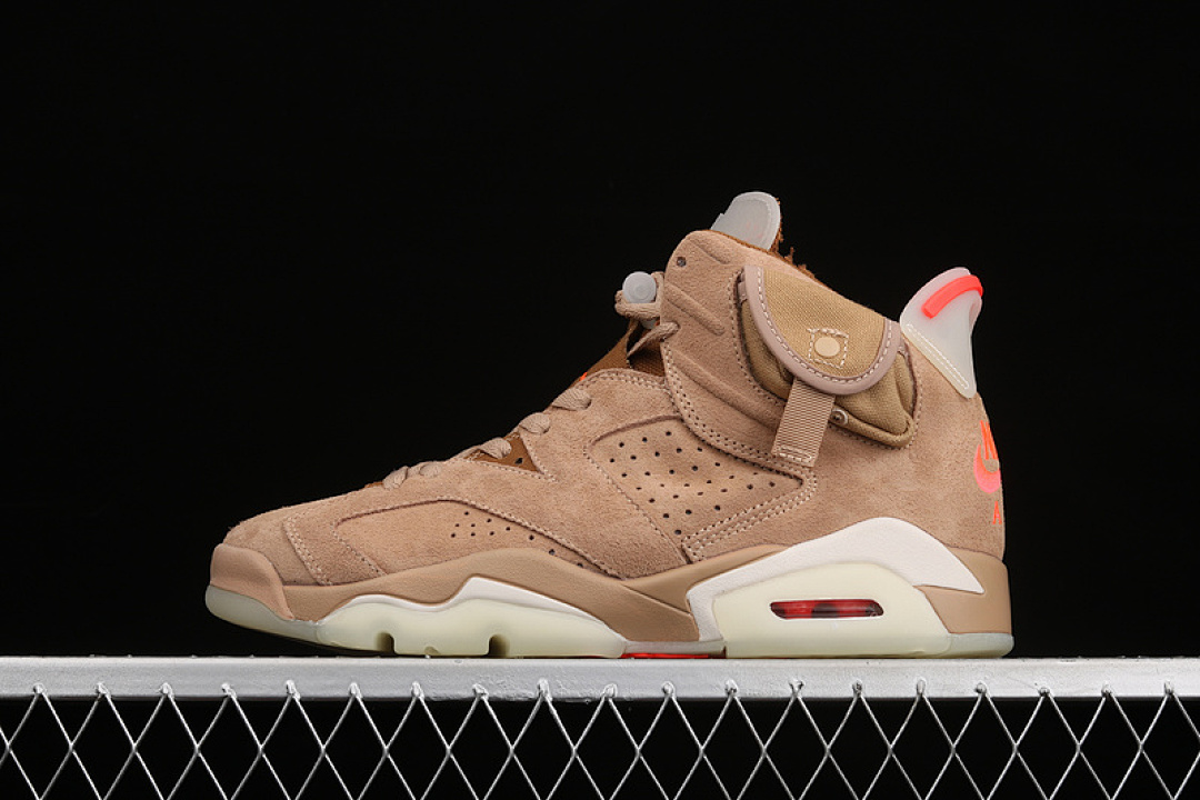 Jordan [DH0690-200]-[TRAVIS SCOTT X AIR JORDAN 6 RETRO BRITISH KHAKI/SAIL/BRIGHT CRIMSON], photo 1