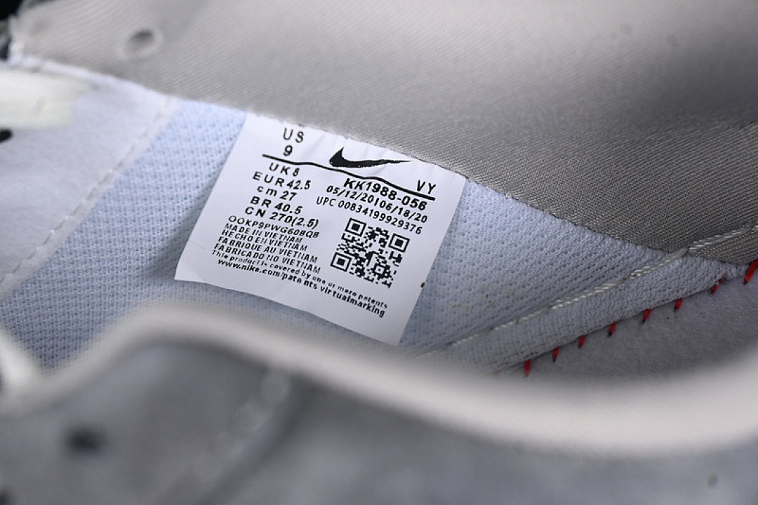 Nike [KK1988-056]-[AIR FORCE 1 07 LOW WHITE/GREY/BLACK]-[WOMAN:36-39]-[MAN:40-45] - Image 6