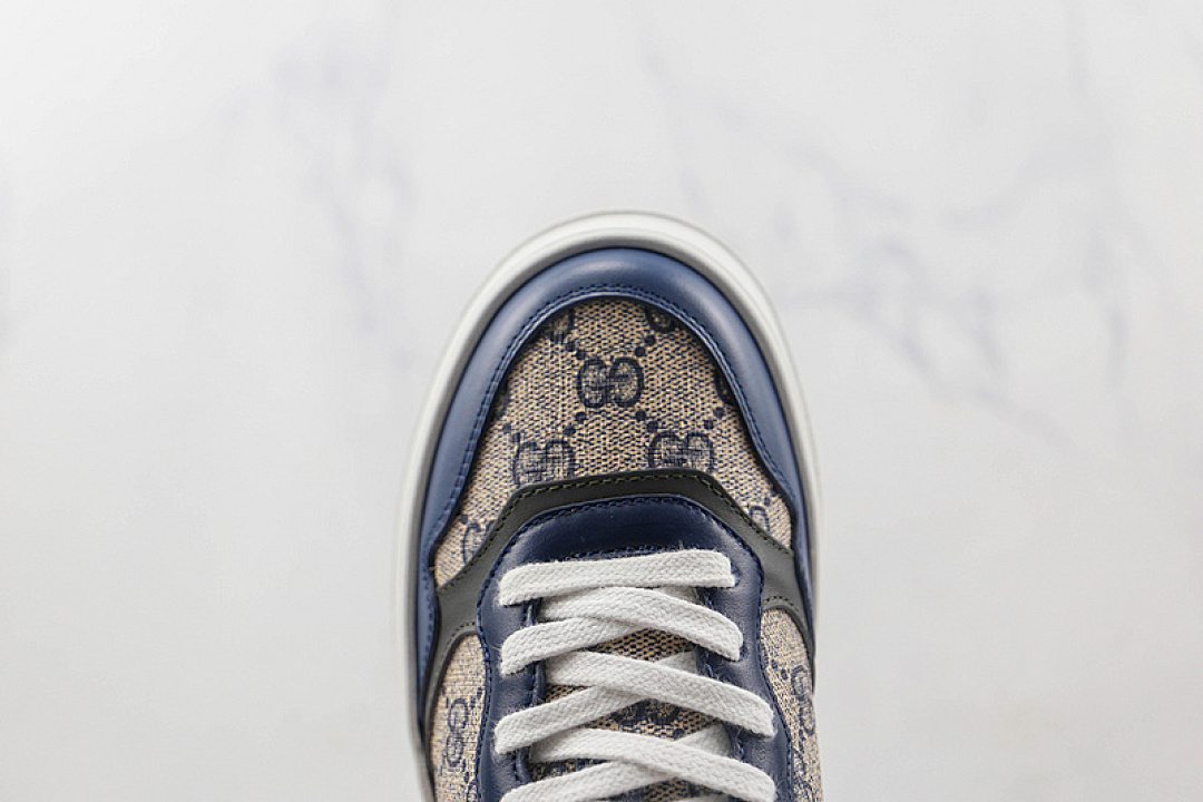 Chanel [GU*CCI SCREENER GG HIGH-TOP SNEAKER NAVY BLUE/KHAKI/WHITE]-[WOMAN:35-39]-[MAN:40-44] - Image 6