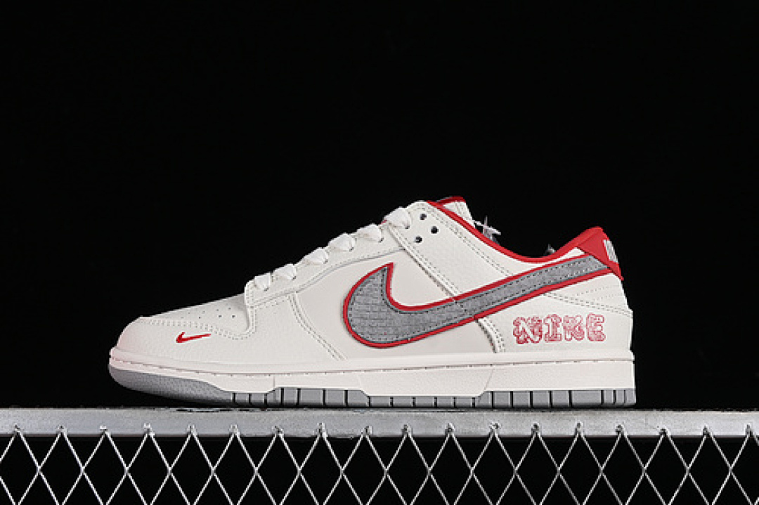 Unbranded [DQ1098-366]-[SB DUNK LOW WHITE/GREY/RED]-[WOMAN:36-39]-[MAN:40-45], photo 1