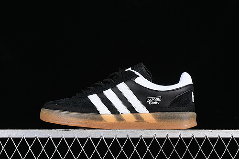 Adidas BAD BUNNY ORIGINALS GAZELLE INDOOR BLACK/WHITE/BROWN · IF9733, photo 1