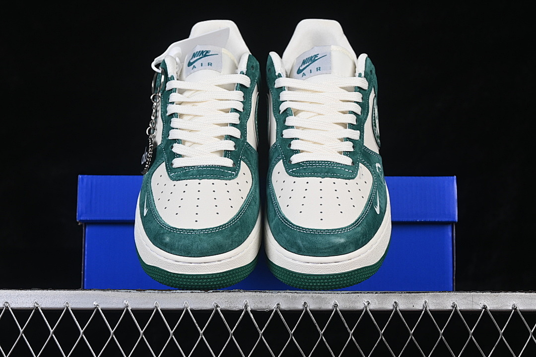 Nike [SY1388-011]-[AIR FORCE 1 07 LOW CASUAL SHOES DARK GREEN/WHITE]-[WOMAN:36-39]-[MAN:40-45] - Image 12