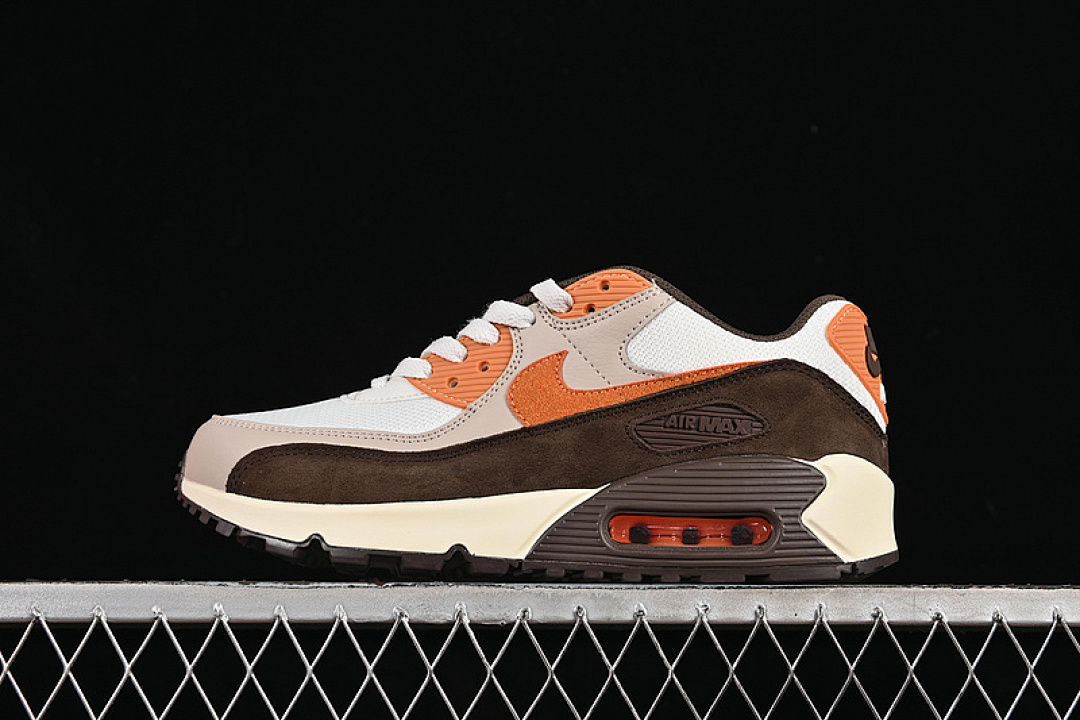 Unbranded [IB7467-029]-[AIR MAX 90 WHITE/BROWN/ORANGE]-[WOMAN:36-39]-[MAN:40-46], photo 1