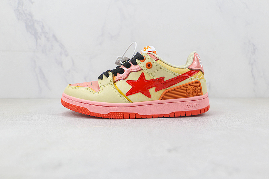 Bape Bape [HUMAN MADE STA SK8 TO NIGO ORANGE/YELLOW/BLACK]-[WOMAN:36-39]-[MAN:40-45], photo 1