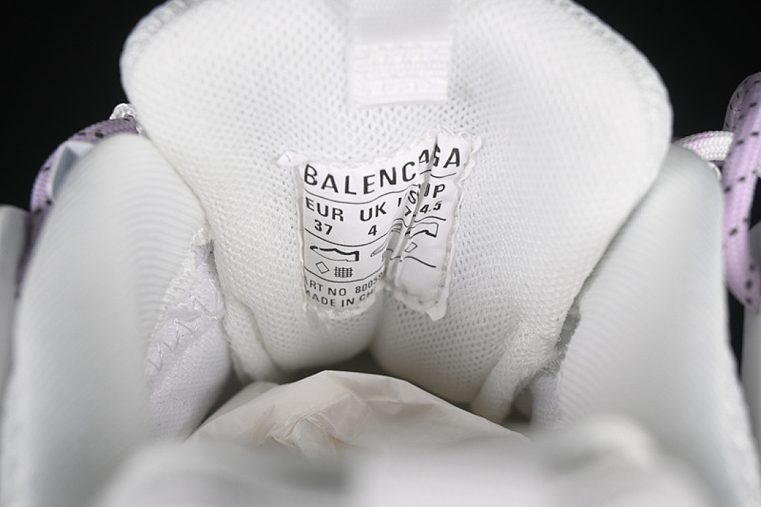 Balenciaga [WTRHK9050]-[BA*LEN*CIAGA TRACK SNEAKER TESS S.GOMMA RES BI ALV/TIS EFF NUBUK E WHITE/PURPLE] - Image 7