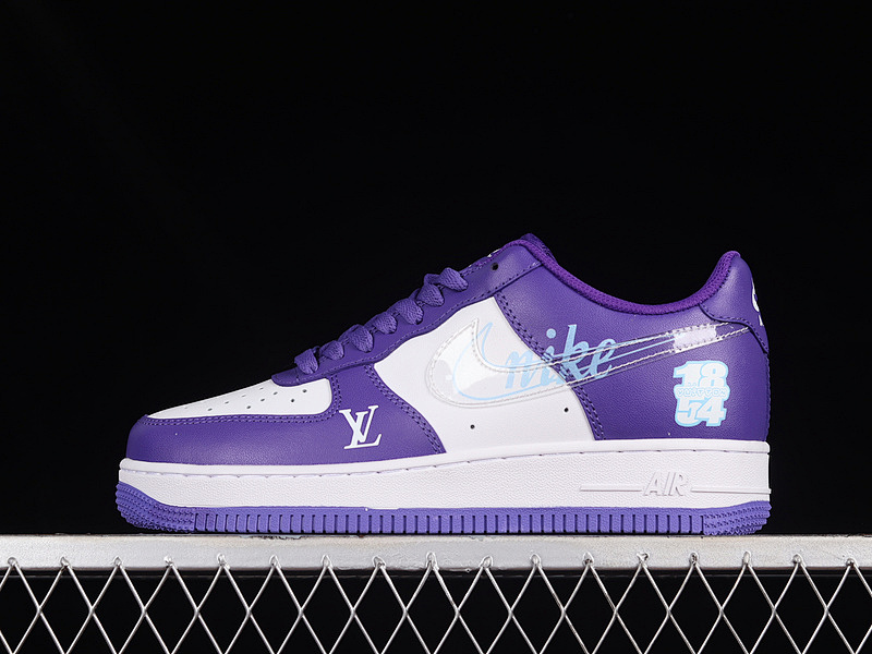 Nike Nike L*V X AIR FORCE 1 LOW 07 WHITE/PURPLE/BLUE · DH7561-288, photo 1