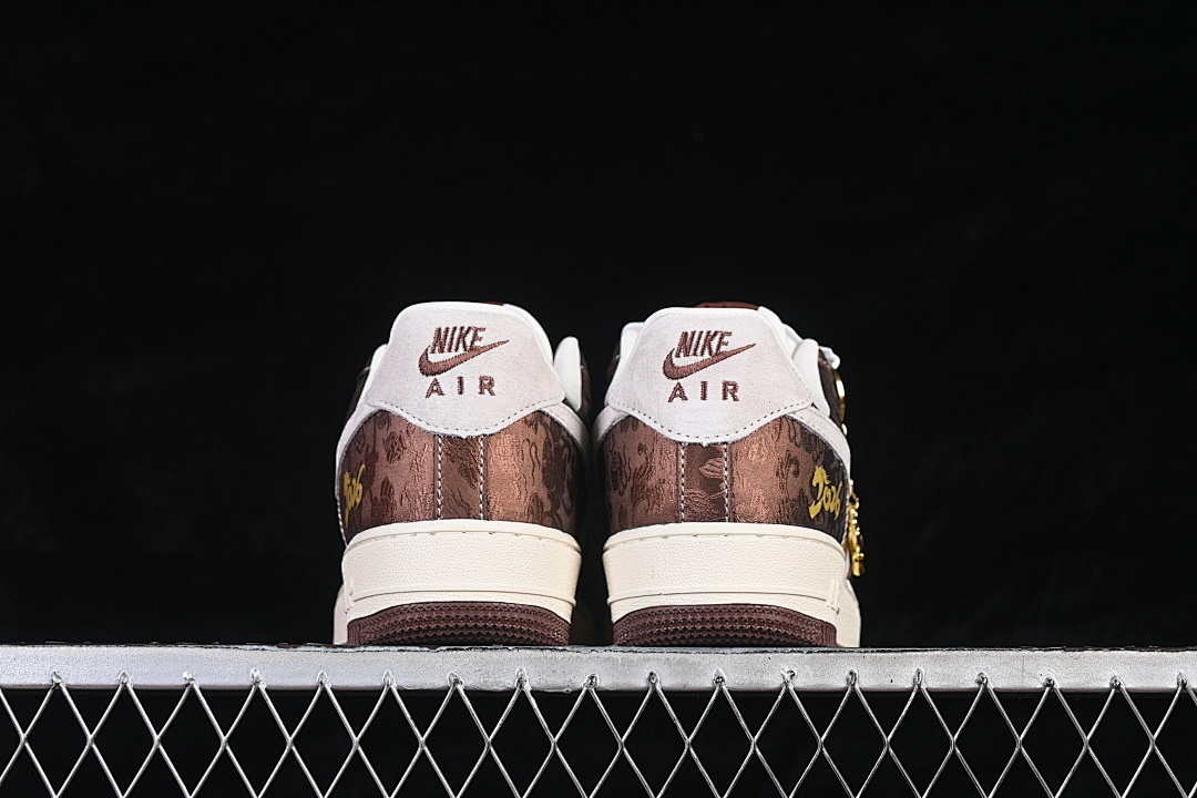 Nike [KD1688-005]-[AIR FORCE 1 07 LOW WHITE/BROWN/GOLD]-[WOMAN:36-39]-[MAN:40-45] - Image 14
