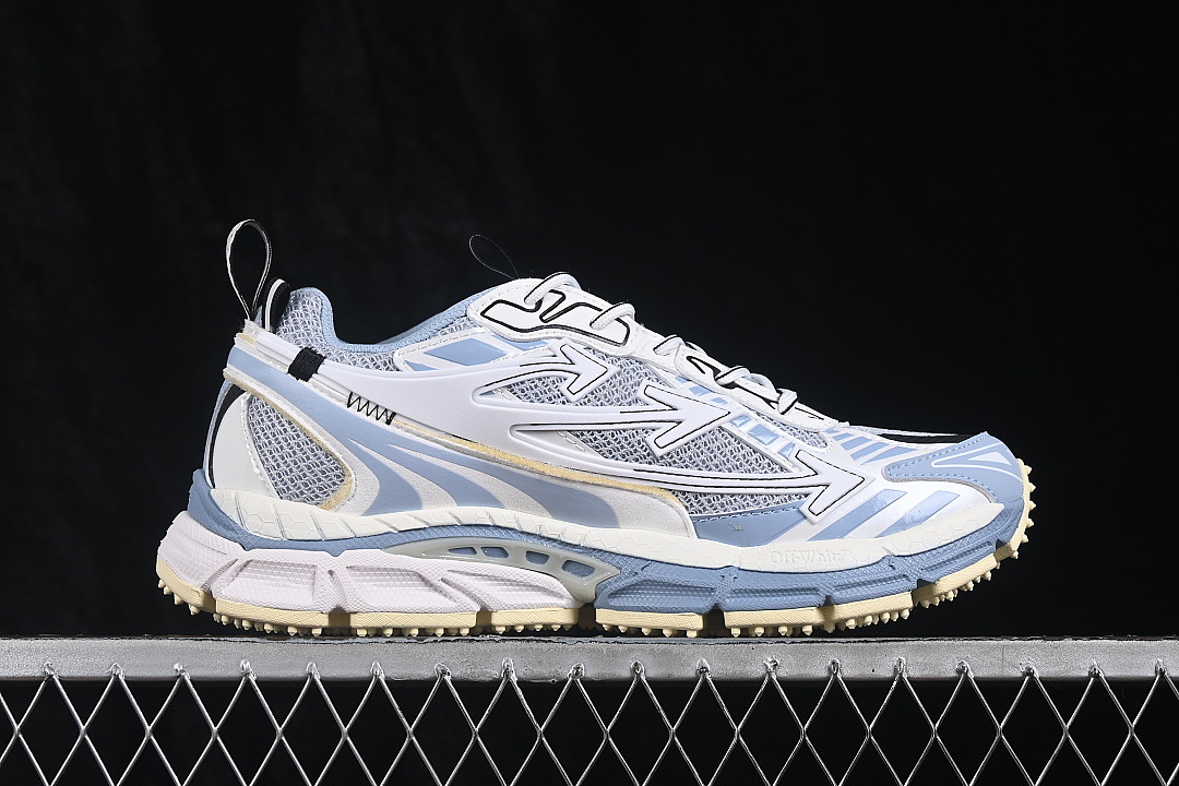 Unbranded [VIRGIL ABLOH CO BRANDED RETRO RUNNING SHOES LIGHT BLUE/WHITE]-[WOMAN:36-39]-[MAN:40-47] - Image 15