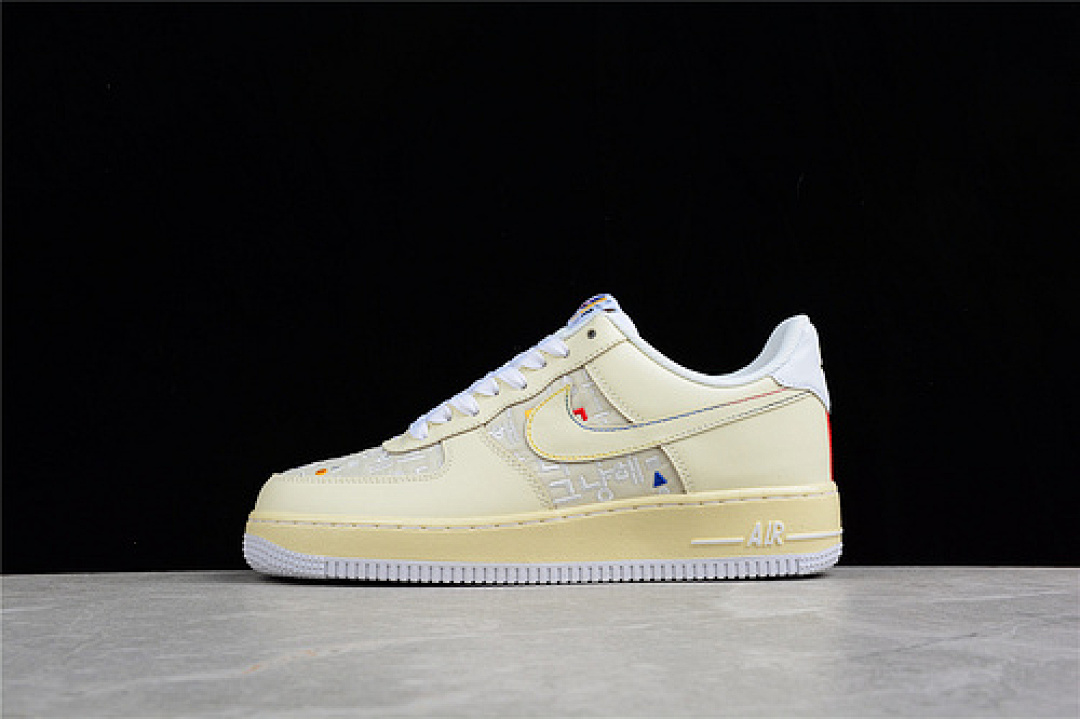 Nike [DO2701-715]-[AIR FORCE 1 LOW 07 LV8 HANGUL DAY CASHMERE/CASHMERE/WHITE/UNIVERSITY (RED]), photo 1