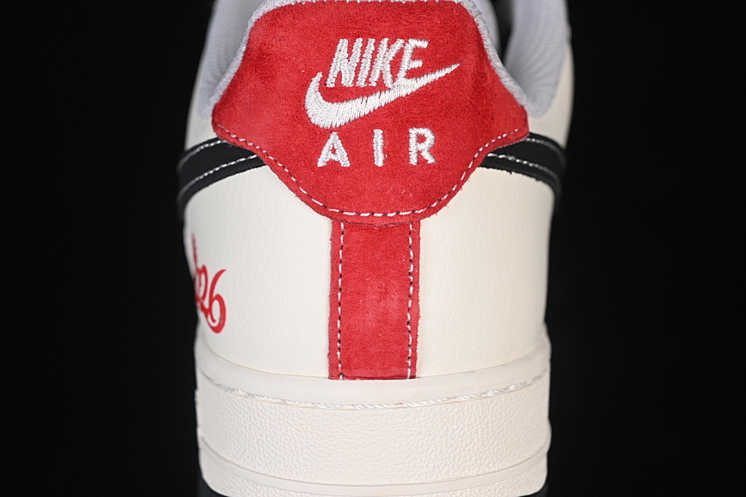 Nike [XD0028-015]-[AIR FORCE 1 07 LOW WHITE/GREY/BLACK/RED]-[WOMAN:36-39]-[MAN:40-45] - Image 7