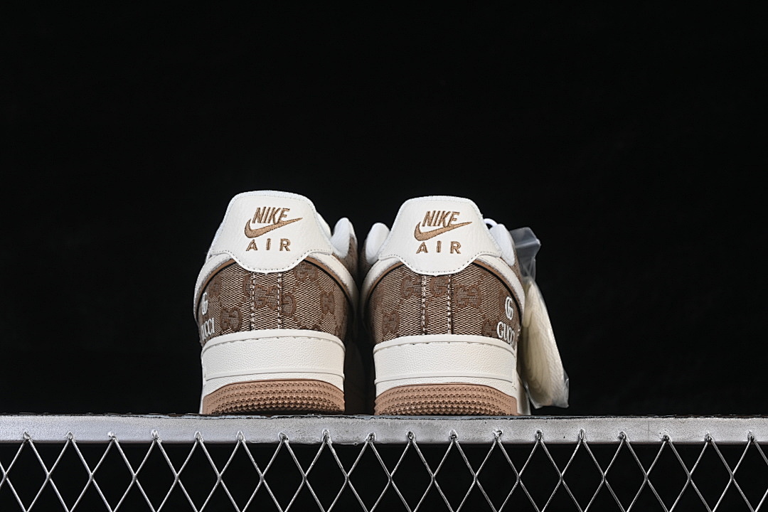 Nike [MM3399-809]-[AIR FORCE 1 07 LOW CASUAL SNEAKERS WHITE/GREY/BROWN]-[WOMAN:36-39]-[MAN:40-45] - Image 14