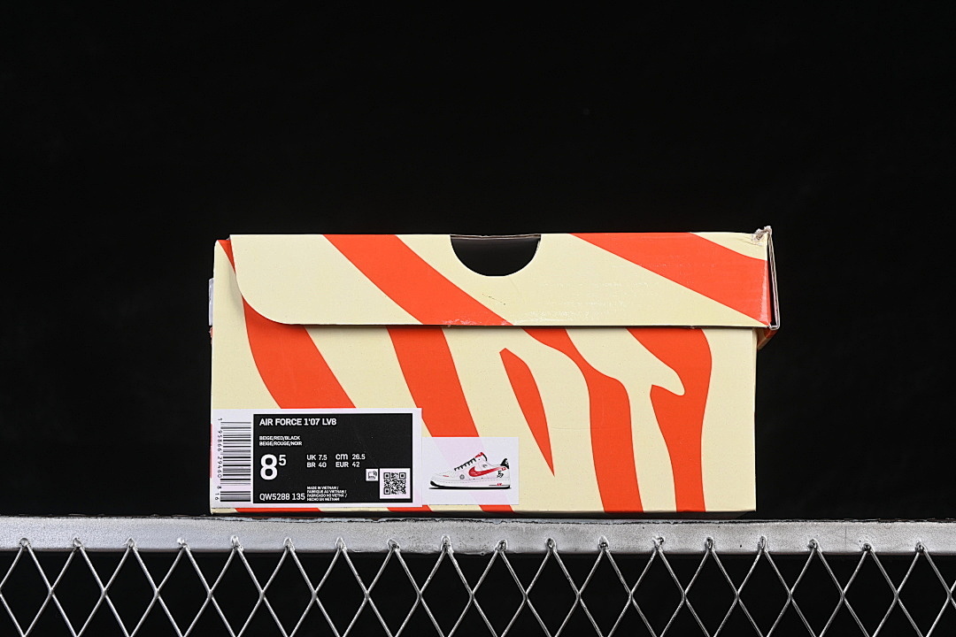 Nike [QW5288-135]-[AIR FORCE 1 07 LOW BEIGE/WHITE/BLACK/RED]-[WOMAN:36-39]-[MAN:40-45] - Image 12