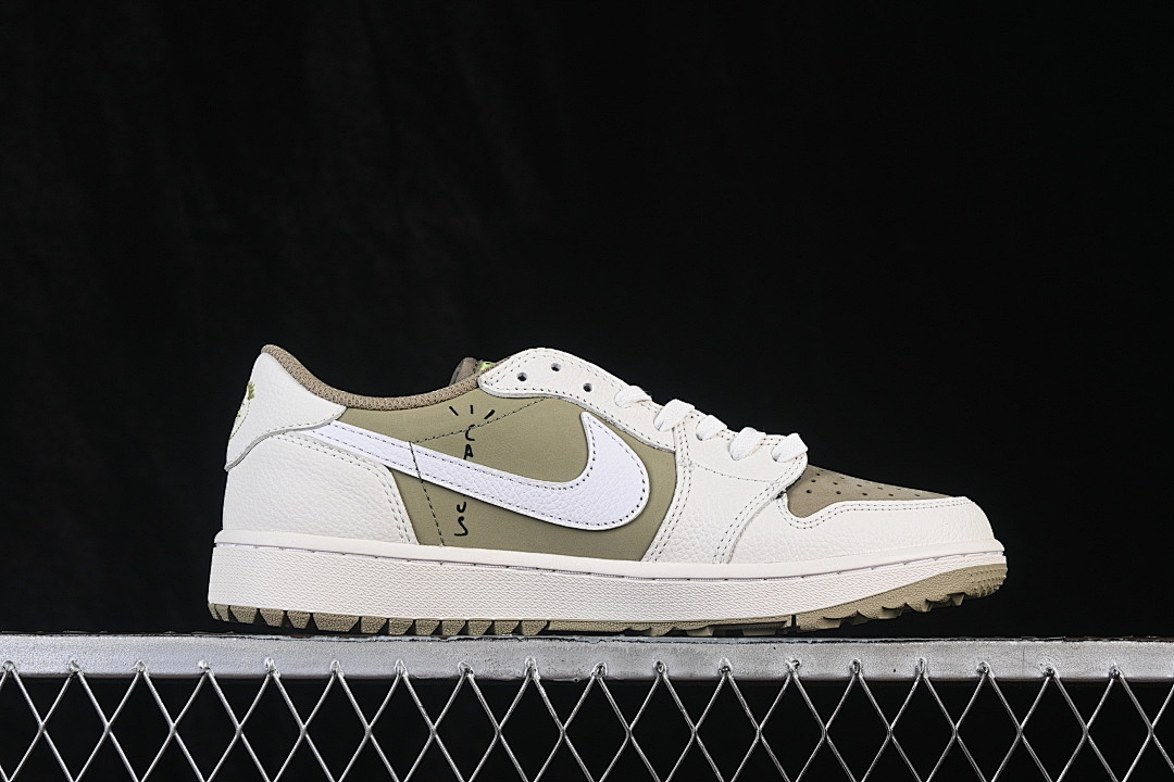 Jordan [FZ3124-200]-[JORDAN 1 RETRO LOW GOLF NEUTRAL OLIVE/BROWN-WHITE]-[WOMAN:36-39]-[MAN:40-48.5] - Image 16