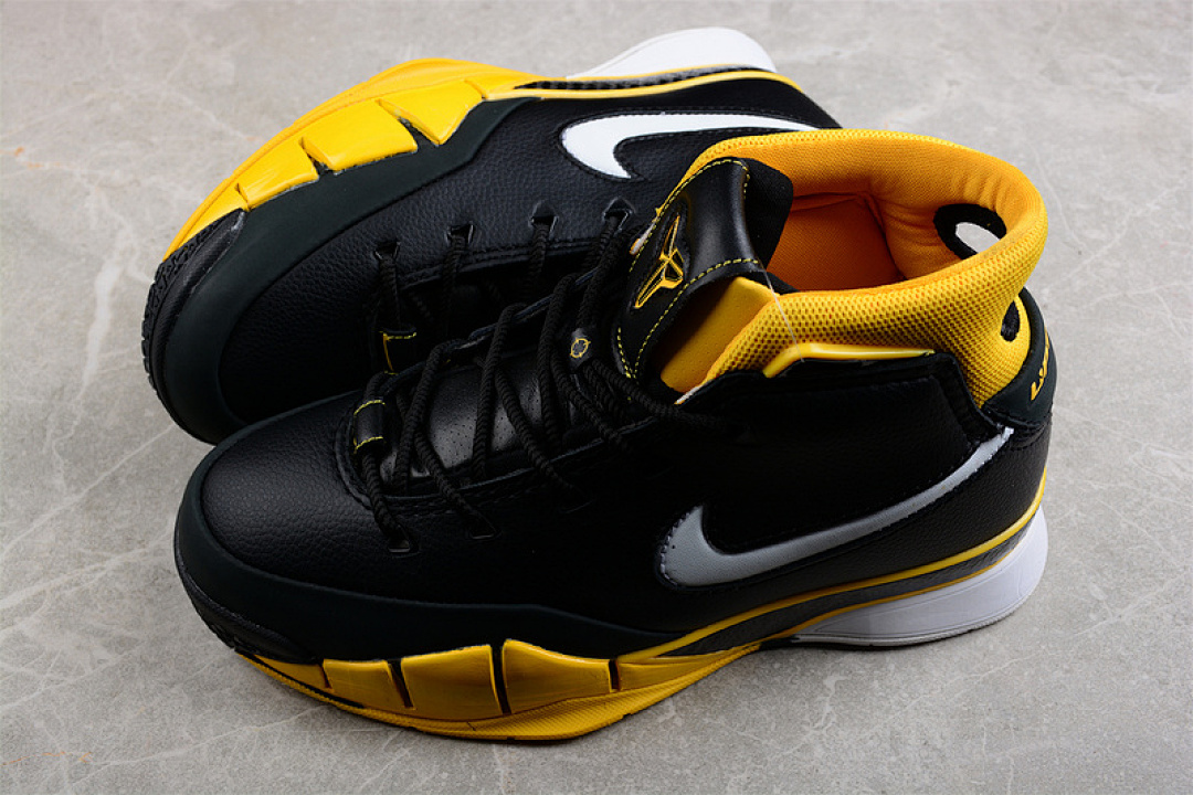 Nike [AQ2728-003]-[ZOOM KOBE 1 PROTRO DEL SOL BLACK/WHITE-VARSITY MAIZE]-[MAN:40-46] - Image 10