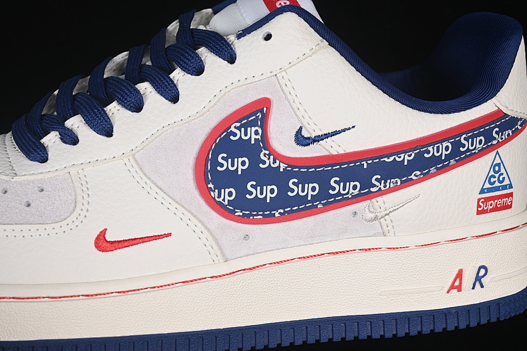 Nike [DD1982-328]-[AIR FORCE 1 07 LOW CASUAL SHOES NAVY BLUE/RED/WHITE]-[WOMAN:36-39]-[MAN:40-45] - Image 7