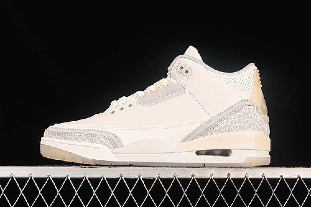 Jordan AIR Jordan 3 RETRO SE IVORY/GREY MIST/CREAM · FJ9479-100, photo 1