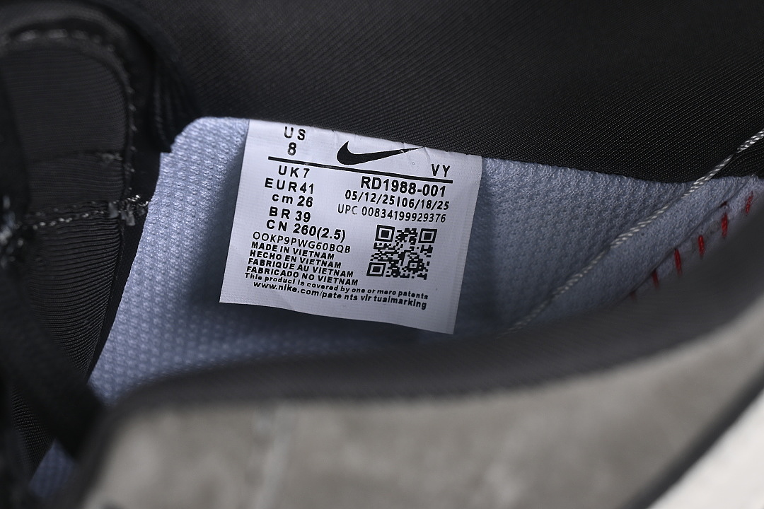 Nike [RD1988-001]-[AIR FORCE 1 07 LOW CASUAL SNEAKERS WHITE/GREY/BLACK]-[WOMAN:36-39]-[MAN:40-45] - Image 6