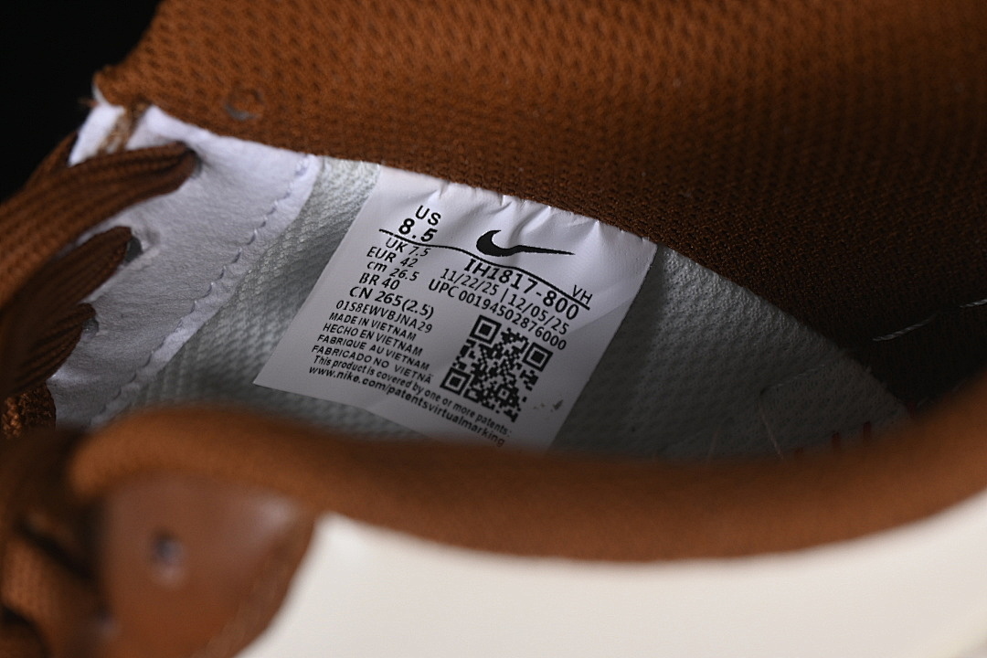 Nike [IH1817-800]-[AIR FORCE 1 07 LOW WHITE/BROWN]-[WOMAN:36-39]-[MAN:40-45] - Image 6