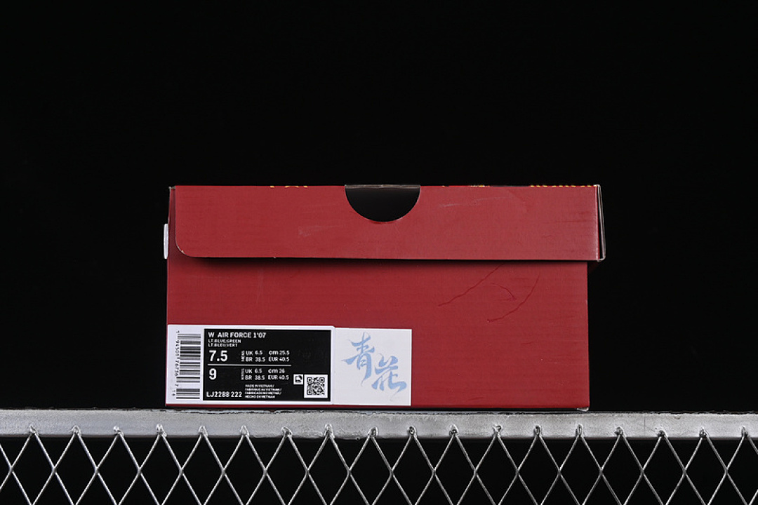 Nike [LJ2288-222]-[AIR FORCE 1 07 LOW WHITE/BLUE/GREEN]-[WOMAN:36-39]-[MAN:40-45] - Image 12