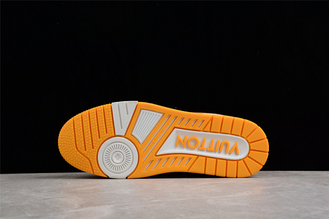 Louis Vuitton [L*V TRAINER SNEAKERS WHITE/YELLOW/ORANGE]-[MAN:38-45] - Image 13