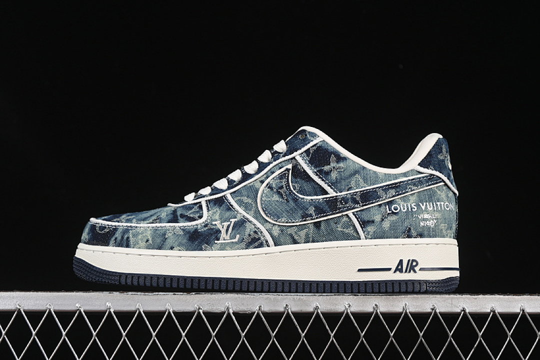 Nike [SC9207-533]-[AIR FORCE 1 07 LOW LV WHITE/BLUE]-[WOMAN:36-39]-[MAN:40-45] - Image 2