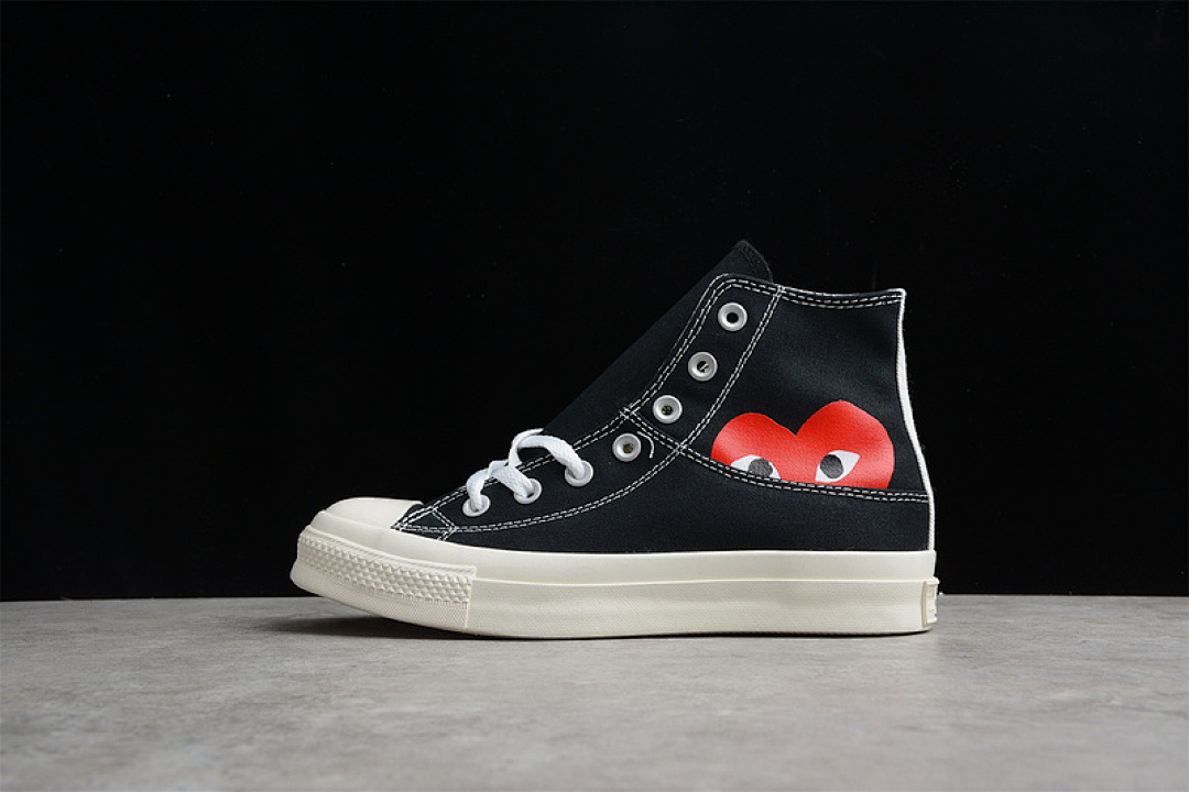 Converse [1CL876]-[CHUCK TAYLOR ALL-STAR 70S HIGH X PLAY COMME DES GARÇONS BLACK/WHITE/RED], photo 1