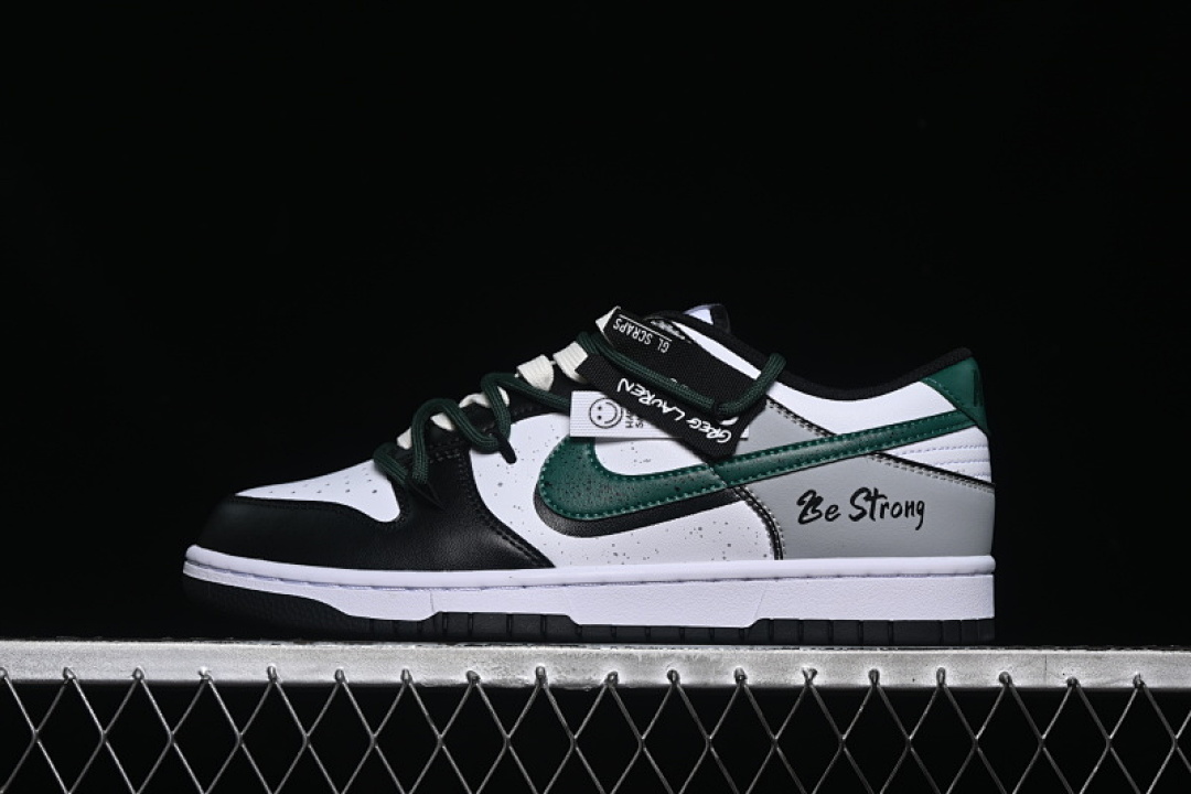 Unbranded [DD1391-100]-[SB DUNK LOW WHITE/GREY/BLACK/GREEN]-[MAN:39-46], photo 1