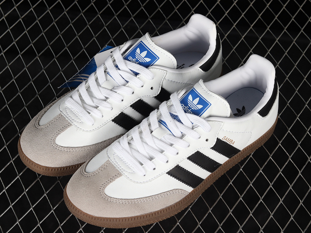 Adidas [B75806]-[SAMBA OG SNEAKER CLOUD WHITE/CORE BLACK/GUM]-[WOMAN:36-39]-[MAN:40-45] - Image 10