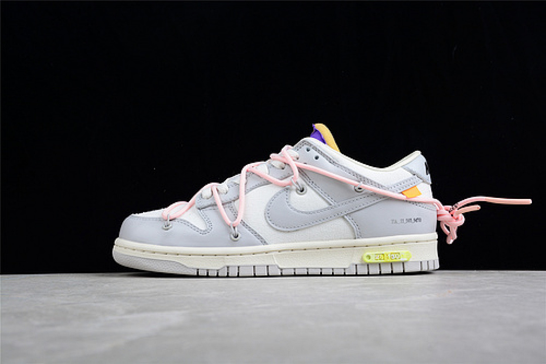 Off-White [DM1602-119]-[OFF-WHITE X DUNK LOW LOT 24 OF 50 SAIL/NEUTRAL GREY/WASHED CORAL], photo 1