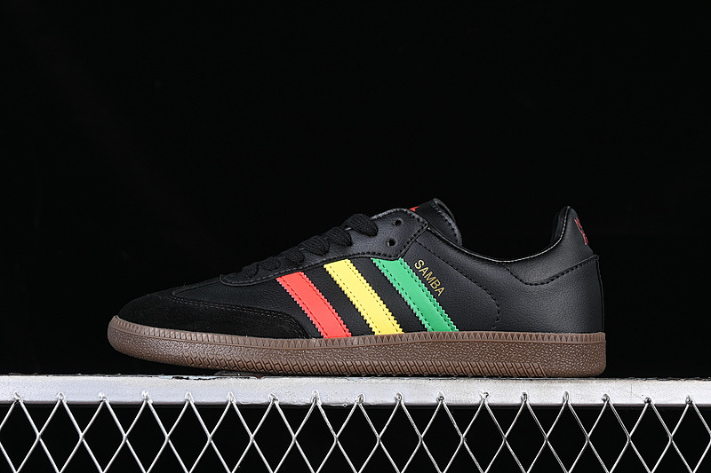 Adidas Adidas SAMBA VEGAN BLACK/GREEN/YELLOW/RED · GX2913, photo 1