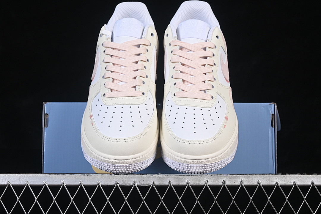 Nike [ZH0316-150]-[AIR FORCE 1 07 LOW BEIGE/WHITE/PINK]-[WOMAN:36-39]-[MAN:40-45] - Image 13
