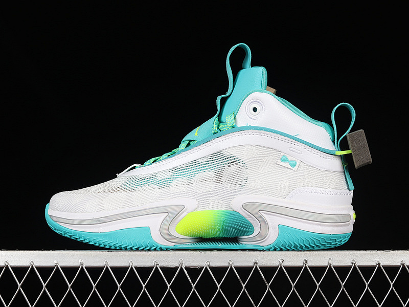 Jordan GUO AILUN X AIR Jordan 36 PF GLOBAL GAME WHITE/TEAL/LIME GREEN · DM0796-107, photo 1