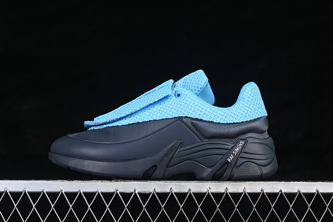 [AQUA 0267]-[RAF SIMONS ANTEI LOW-TOP CASUAL LIFESTYLE SHOES BLUE/BLACK]-[MAN:40-45], photo 1