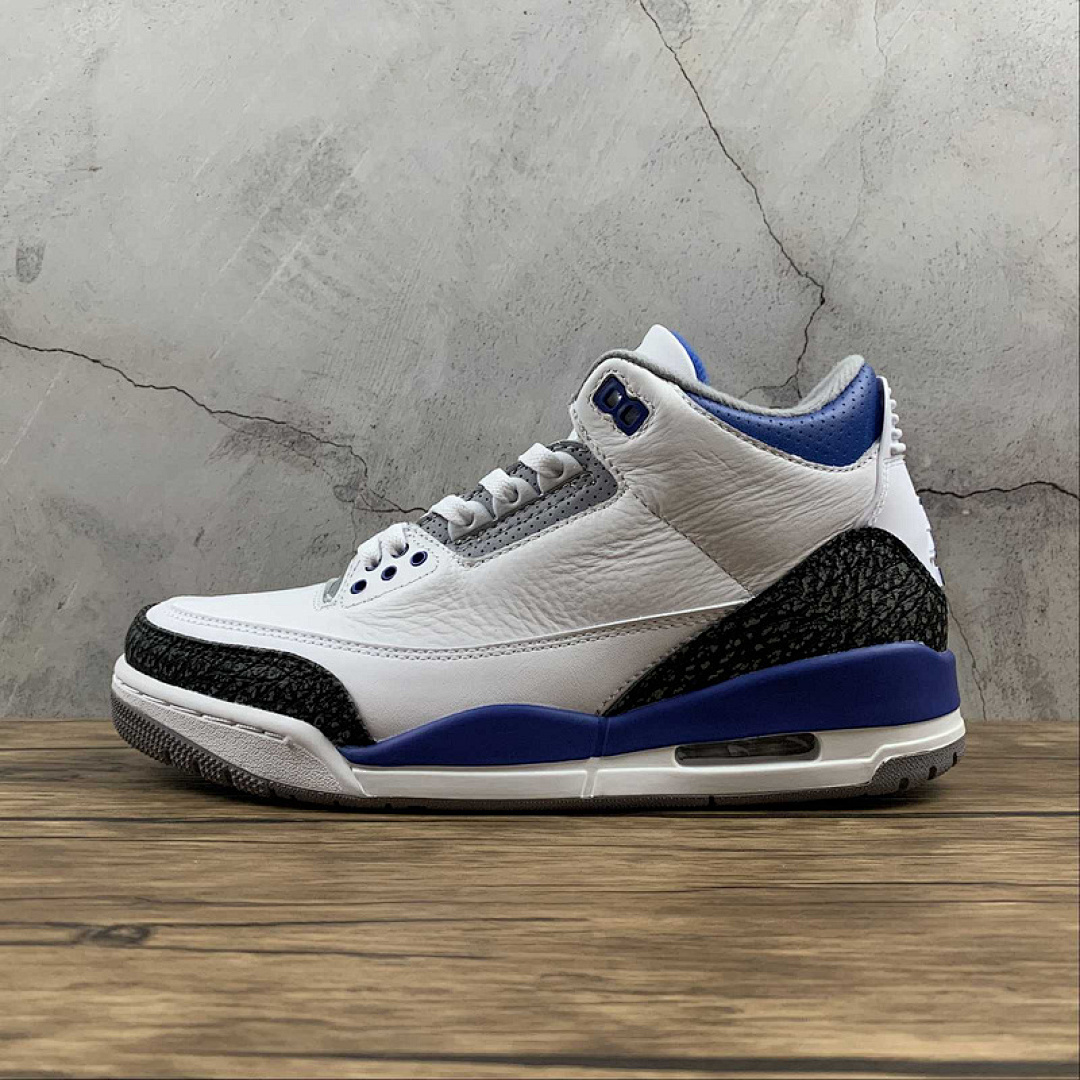 Jordan [CT8532-145]-[AIR JORDAN 3 RETRO WHITE/BLACK/CEMENT GREY/RACER BLUE]-[MAN:40-47.5], photo 1