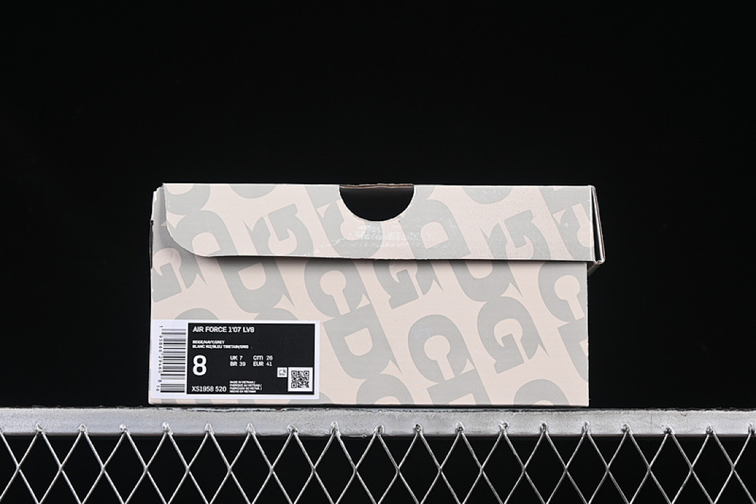 Nike [XS1958-520]-[AIR FORCE 1 07 LOW WHITE/BLUE/GREY]-[WOMAN:36-39]-[MAN:40-45] - Image 12