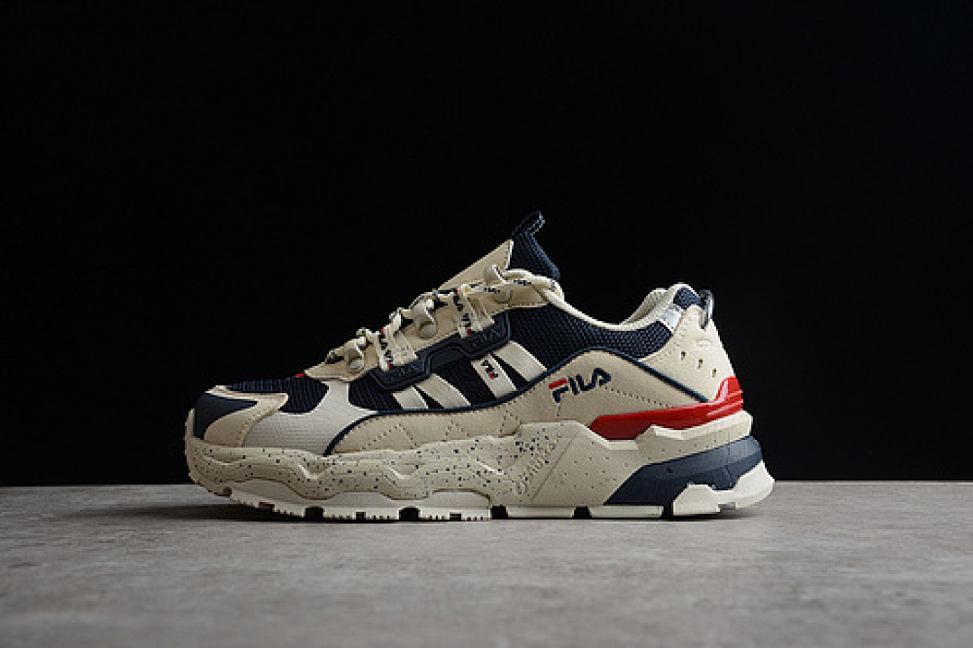 Fila Fila FUSION BIANCO SHOES BEIGE/NAVY BLUE/RED · F12M134155AWD, photo 1